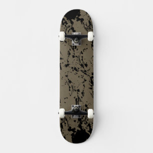 Skateboard Éclat noir et goutte
