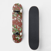Skateboard Eclectique Mod Retro Motif de Noël géométrique (Recto)
