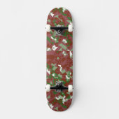 Skateboard Eclectique Mod Retro Motif de Noël géométrique (Recto)