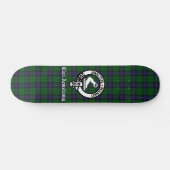 Skateboard Écosse Clan Armstrong Crest Badge et Tartan (Horz)