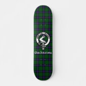 Skateboard Écosse Clan Armstrong Crest Badge et Tartan (Devant)