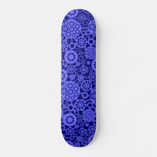 Skateboard Écosystème - Bleu électrique sur Dp Navy (Recto)