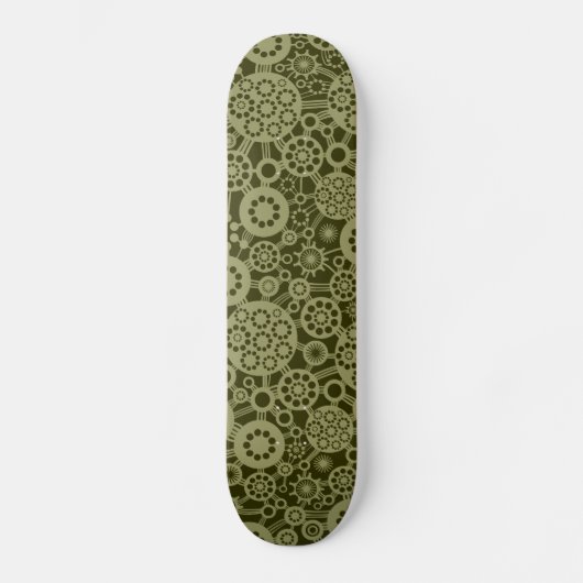 Skateboard Écosystème - Khaki sur l'olive foncée (Recto)
