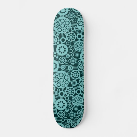 Skateboard Écosystème - Lt Blue Green sur Dk Green (Recto)