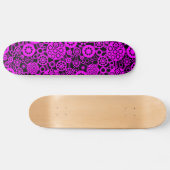 Skateboard Ecosystème - Magenta sur le noir (Horz)