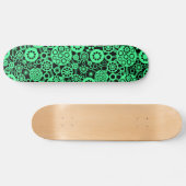 Skateboard Écosystème - Mint Green sur Noir (Horz)