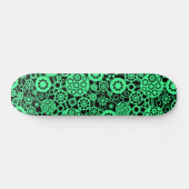 Skateboard Écosystème - Mint Green sur Noir (Horz)