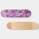 Skateboard Écosystème - Plum sur blanc (Horz)