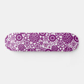 Skateboard Écosystème - Plum sur blanc (Horz)
