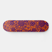 Skateboard Écosystème - Pourpre profond sur orange (Horz)