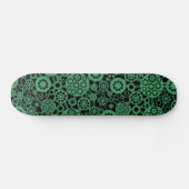Skateboard Écosystème - Vert de l'armée sur noir (Horz)