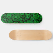 Skateboard Écosystème - Vert d'herbe sur noir (Horz)
