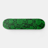 Skateboard Écosystème - Vert d'herbe sur noir (Horz)