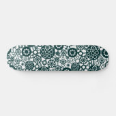 Skateboard Écosystème - Vert foncé sur blanc (Horz)