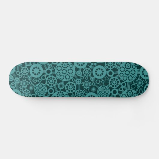 Skateboard Écosystème - Vert océan sur Vert foncé (Horz)