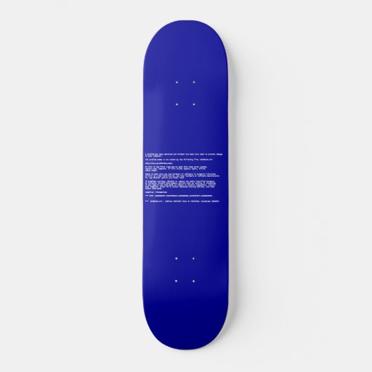 Skateboard Écran bleu de la mort (Recto)