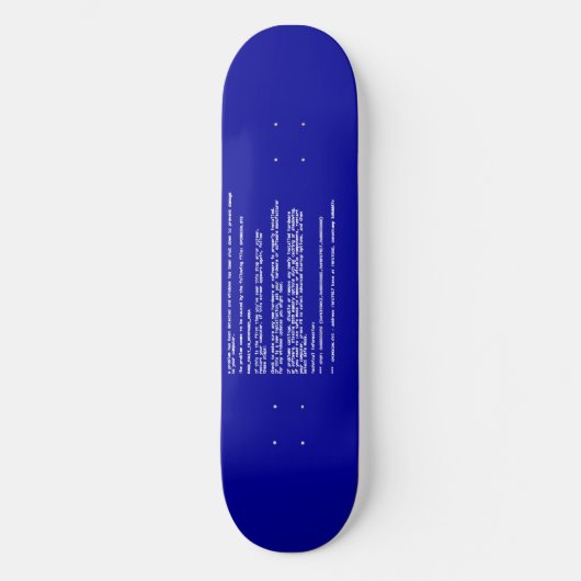 Skateboard Écran bleu de la mort (Recto)