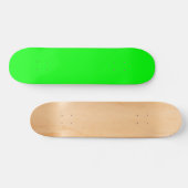 Skateboard Écran vert néon moderne couleur vive cool (Horz)