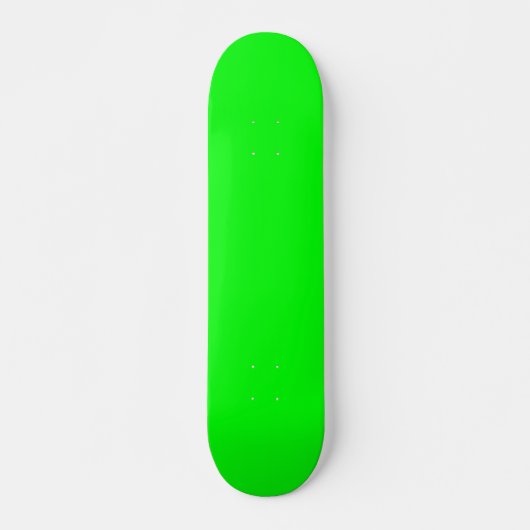 Skateboard Écran vert néon moderne couleur vive cool (Devant)