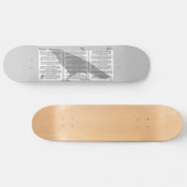 Skateboard Edgar Allan Poe Le Corbeau (Horz)