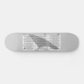 Skateboard Edgar Allan Poe Le Corbeau (Horz)