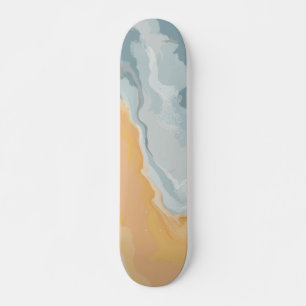 Skateboard Édition estivale de peinture pastel abstraite