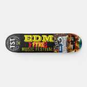 Skateboard EDM FYRE MUSIC, deck de 7 ¾ pouces (Horz)