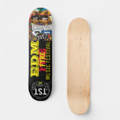 Skateboard EDM FYRE MUSIC, deck de 7 ¾ pouces (Recto)