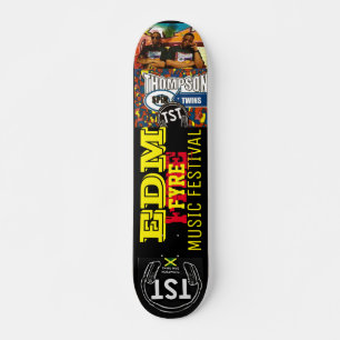 Skateboard EDM FYRE MUSIC, deck de 7 ¾ pouces