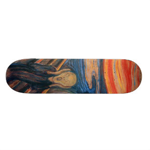 Skateboard Edouard mâchent le cri perçant