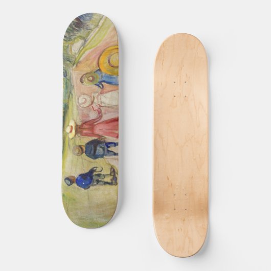 Skateboard Edvard Munch - La forêt Fairytale (Recto)