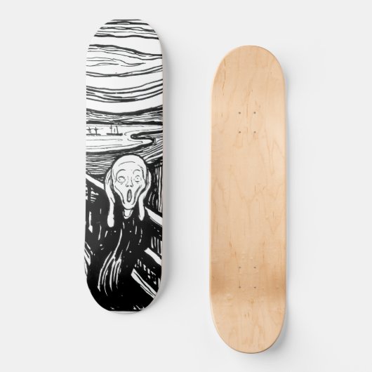 Skateboard Edvard Munch - La lithographie de cri (Recto)