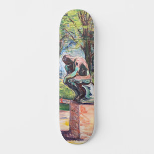 Skateboard Edvard Munch - Le penseur de Rodin