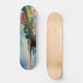Skateboard Edvard Munch - Rive avec Maison Rouge (Recto)