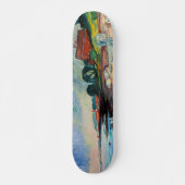 Skateboard Edvard Munch - Rive avec Maison Rouge (Devant)
