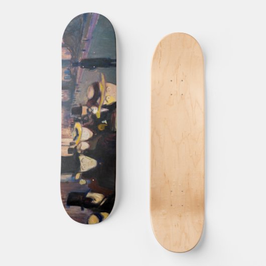Skateboard Edvard Munch - Soirée sur Karl Johan Street (Recto)