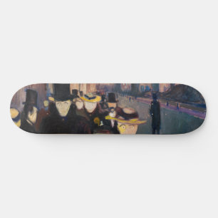 Skateboard Edvard Munch - Soirée sur Karl Johan Street