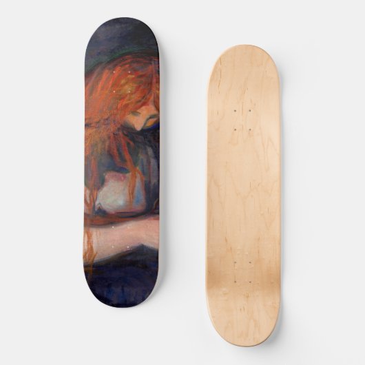 Skateboard Edvard Munch - Vampire / Amour et douleur (Recto)