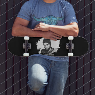 Skateboard Effet de photo gravée personnalisée moderne