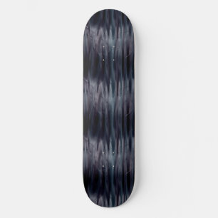 Skateboard Effet métallique liquide noir