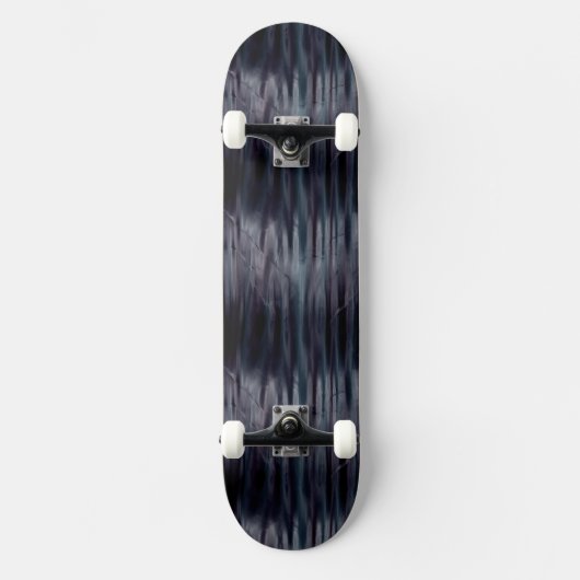 Skateboard Effet métallique liquide noir (Recto)