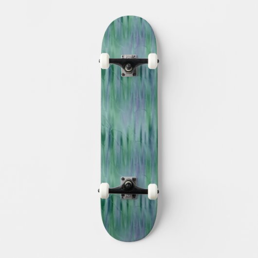 Skateboard Effet métallique liquide vert (Recto)