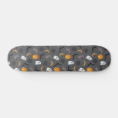 Skateboard Éffrayant Halloween Bat Ghost Cauldron Motif (Horz)