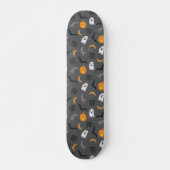 Skateboard Éffrayant Halloween Bat Ghost Cauldron Motif (Devant)