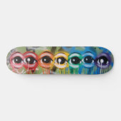 Skateboard Égouttement d'Eyez d'arc-en-ciel (Horz)