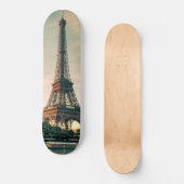 Skateboard Eiffel tour lancer oreiller (Recto)