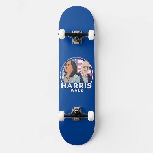 Skateboard Élection Harris Walz (Recto)