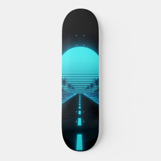 Skateboard Electric Cruise Synthwave  (Recto)