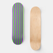 Skateboard Électrique Psychédélique violet et arlequin vert (Recto)