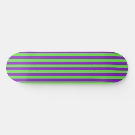 Skateboard Électrique Psychédélique violet et arlequin vert (Horz)